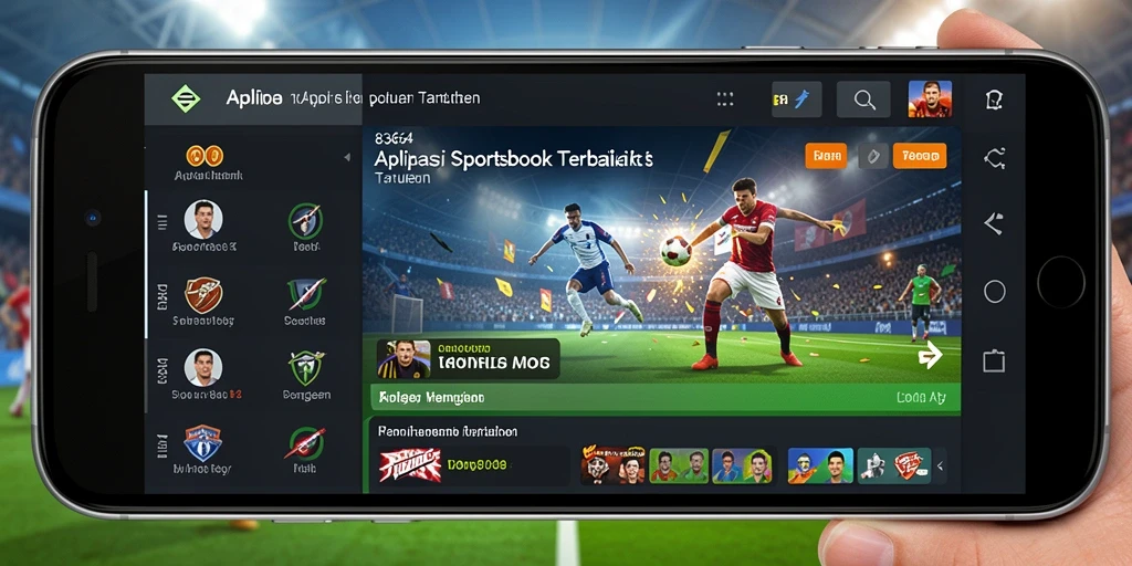 Tampilan antarmuka aplikasi Sportsbook 8364 yang modern dan user-friendly.