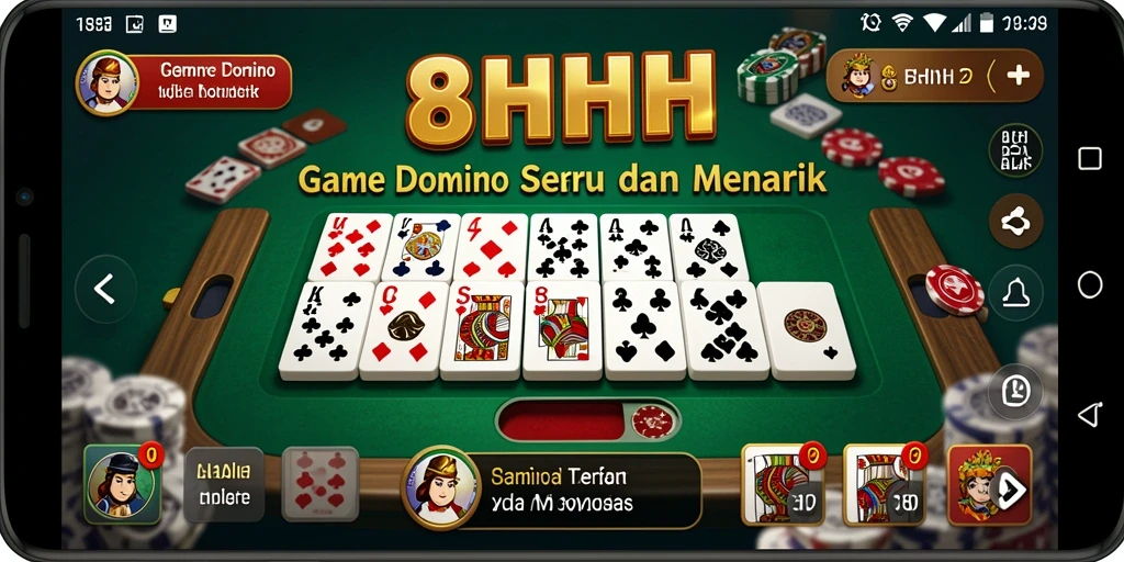 Tangkapan layar gameplay seru dari game Domino 8HHH.