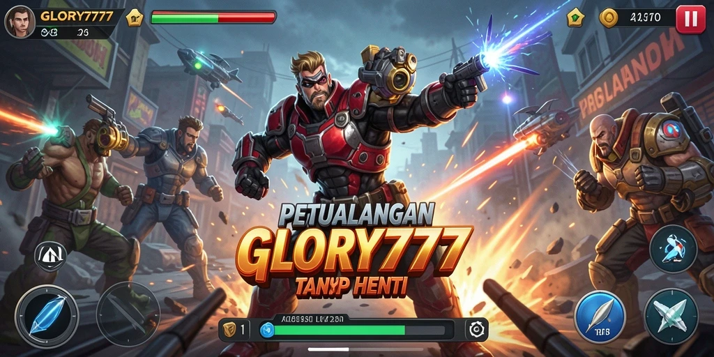 Tangkapan layar dari GLORY777 menampilkan aksi seru dalam pertempuran yang mendebarkan.