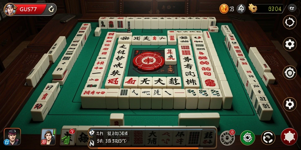 Screenshot GUS77 menampilkan permainan Mahjong yang menawan dan seru.
