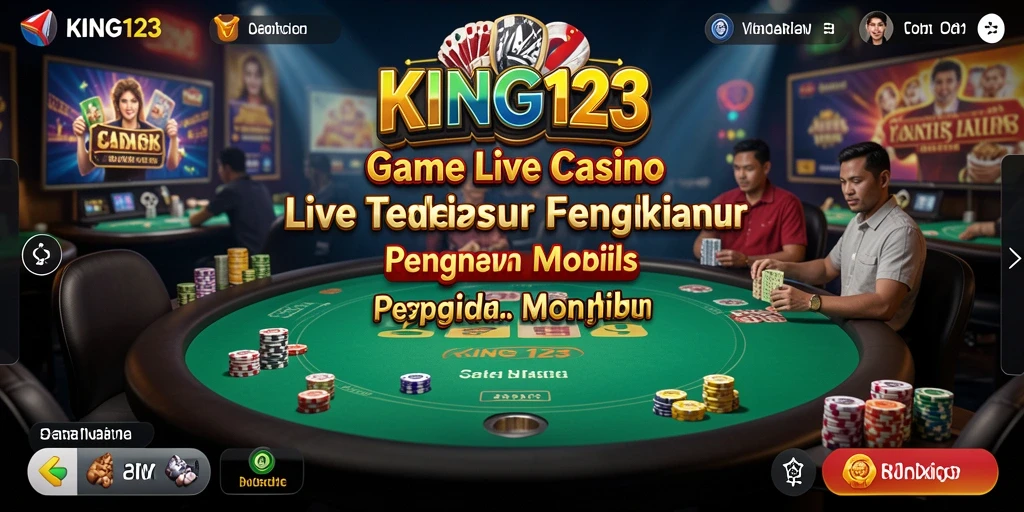Tampilan menarik dari gameplay Live Casino KING123 yang penuh aksi.