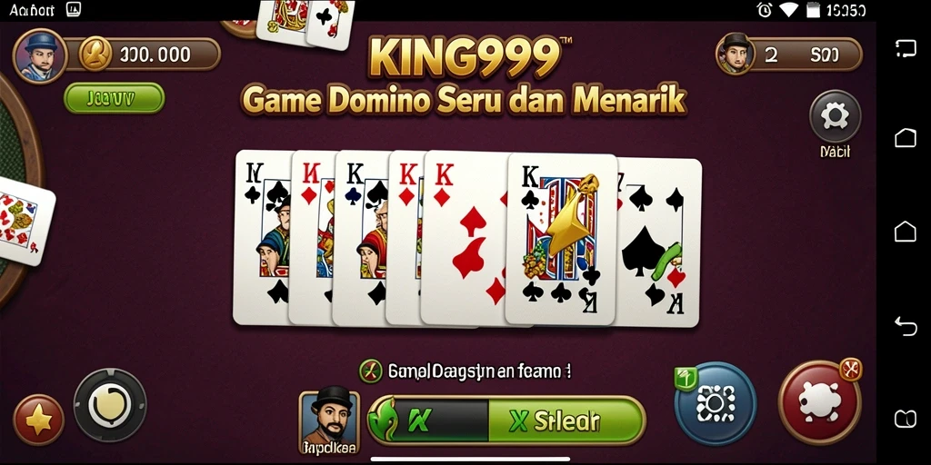 Tangkapan layar KING999 menampilkan gameplay Domino yang seru dan kompetitif.