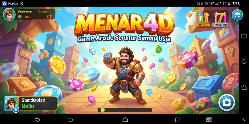 Tangkapan layar menunjukkan aksi seru gameplay MENARA4D.