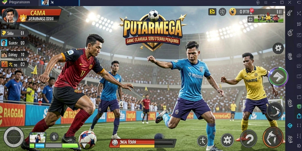 Tampilan menarik dari gameplay PUTARMEGA yang penuh aksi.