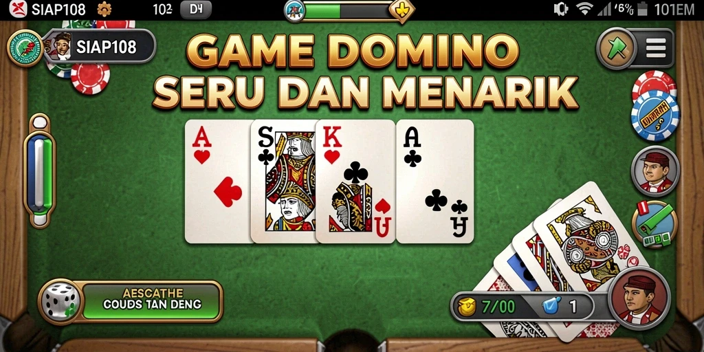 Tampilan menarik dari gameplay Domino SIAP108.