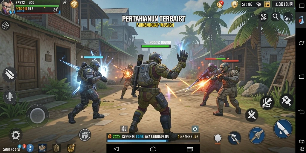 Gameplay SP212 yang menegangkan dalam mode Tower Defense.