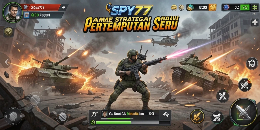 Tampilan seru dari gameplay SPY77 yang menegangkan.