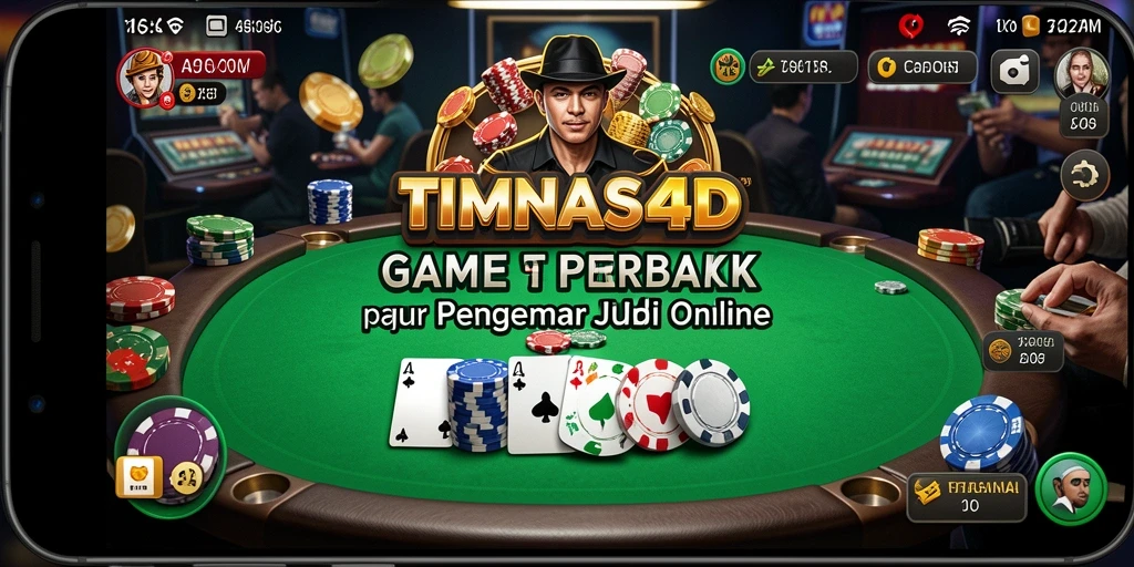 Tampilan gameplay Poker yang seru di TIMNAS4D.