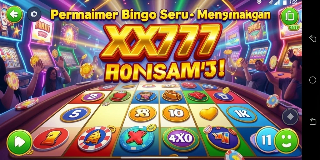 Tampilan gameplay Bingo yang seru dan berwarna-warni.