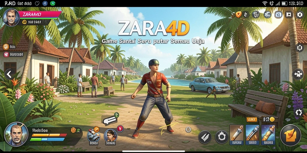 Tampilan gameplay ZARA4D yang seru dan penuh warna.